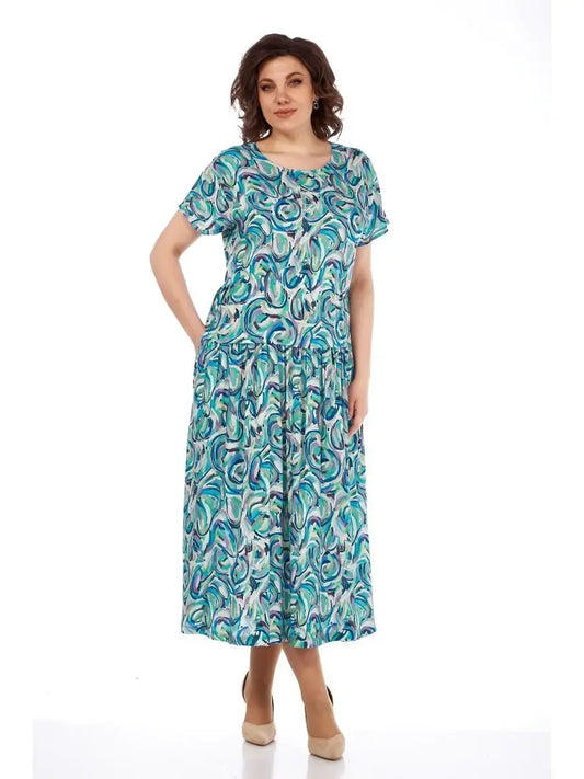 🔥Legjobb akció🔥🌺Nyári sifon ruha mintával👗