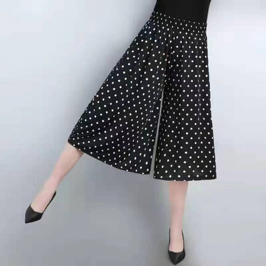 🌸Női nadrág magas elasztikus derékkal és széles szárral💁♀️