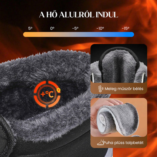 💫 Új termékek 50% OFF korlátozott ideig 🔥 Unisex, gyapjúval bélelt téli hócsizmák