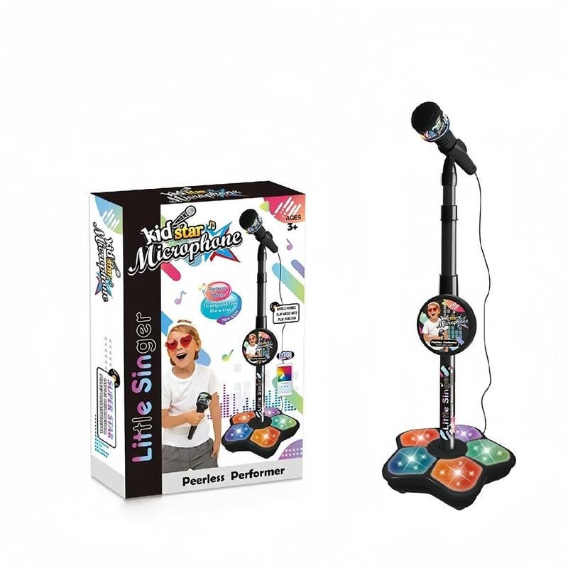 đ€ JĂĄtĂ©k karaoke mikrofon gyerekeknek - lĂĄmpĂĄk + kihĂșzhatĂł sĂn (70-90cm) - a tökĂ©letes szĂŒletĂ©snapi ajĂĄndĂ©k!đ