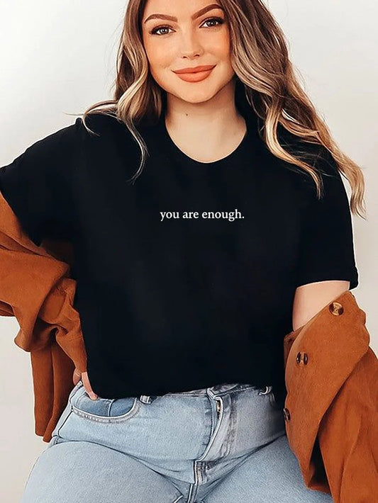 💥Új unisex póló "Kedves Ember A Mögöttem Áll" felirattal, nagy méretben, 2025-től