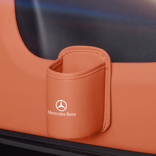 Velora Bőr pohártartó – Könnyen felszerelhető, testreszabható logóval