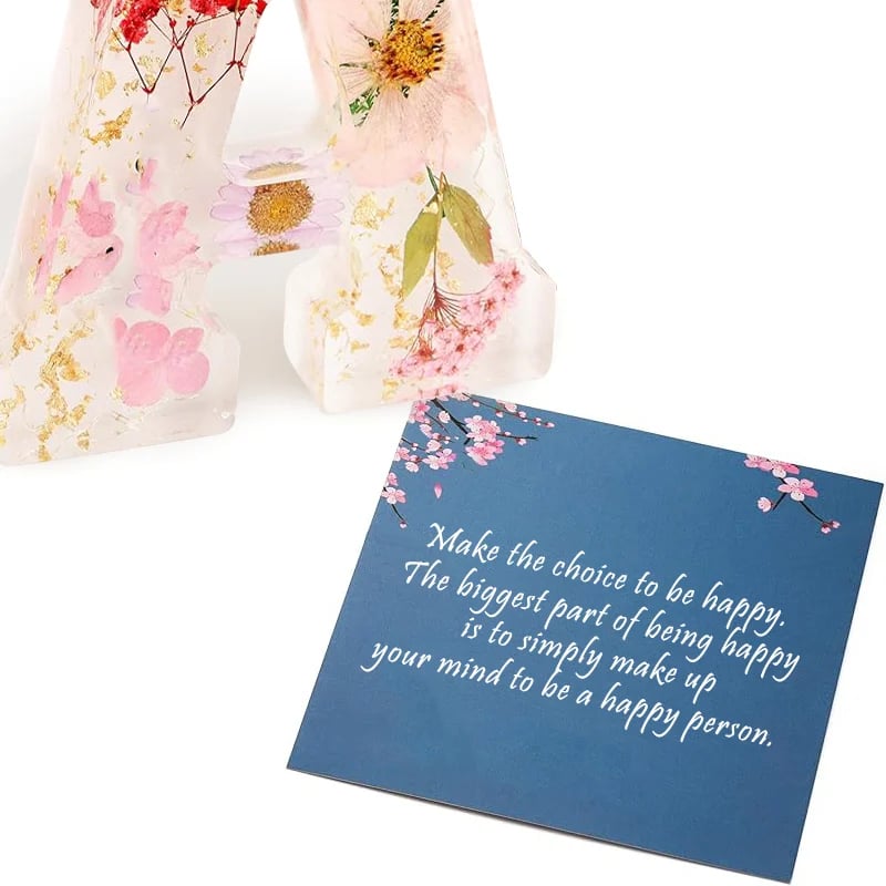 🌸Kézzel készített virágmintás gyantából készült éjszakai fény