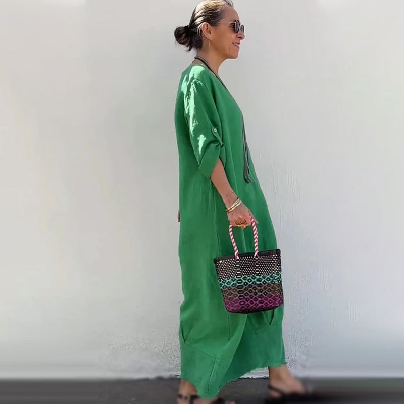 đPamut Ă©s vĂĄszon patchwork hosszĂș ruha