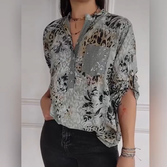 【M-4XL】🌸Női alkalmi félgombos ing