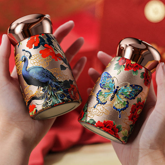 🧉Vintage hordozható intelligens szigetelt bögre