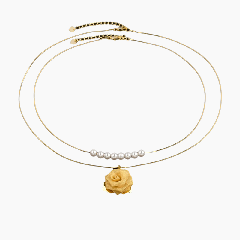 🌹Könnyű és luxus rózsa nyaklánc