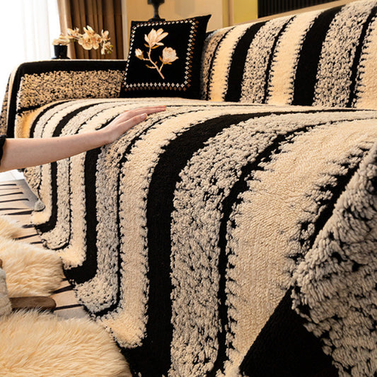 Puha, csúszásmentes plüss kanapéhuzat