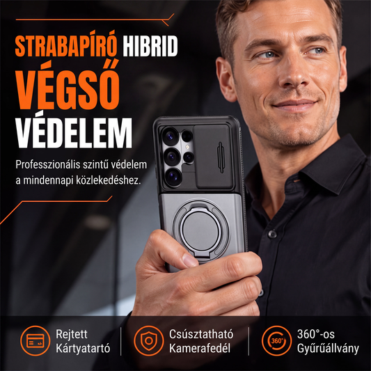 🛡️ Telefon tok kártyatartóval – Ütésálló, rejtett zseb, tökéletes védelem 📦