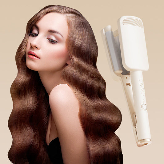 ✨32 mm-es hullámos negatív ionos hajsütővas – 4 fokozatban állítható hőmérséklet – szalonminőségű frizura otthon is💇♀️