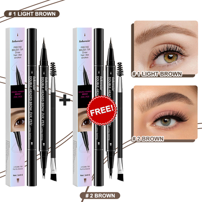 4D vízálló kétvégű szemöldökceruza