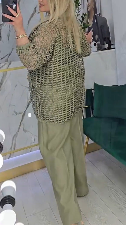 Női, háromrészes üreges ingázóruha