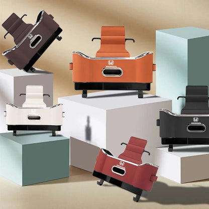 Többfunkciós tárolórekesz az autósülés háttámlájába