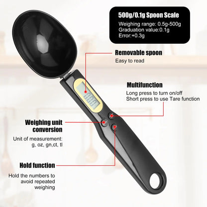 Electronic spoon with scales