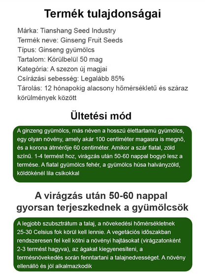 Cukor- és vérnyomáscsökkentő tejes sárga húsú bonsai ginzeng gyümölcs
