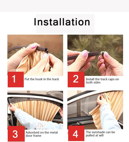 🔥Univerzális mágneses napellenző az autó oldalsó ablakára