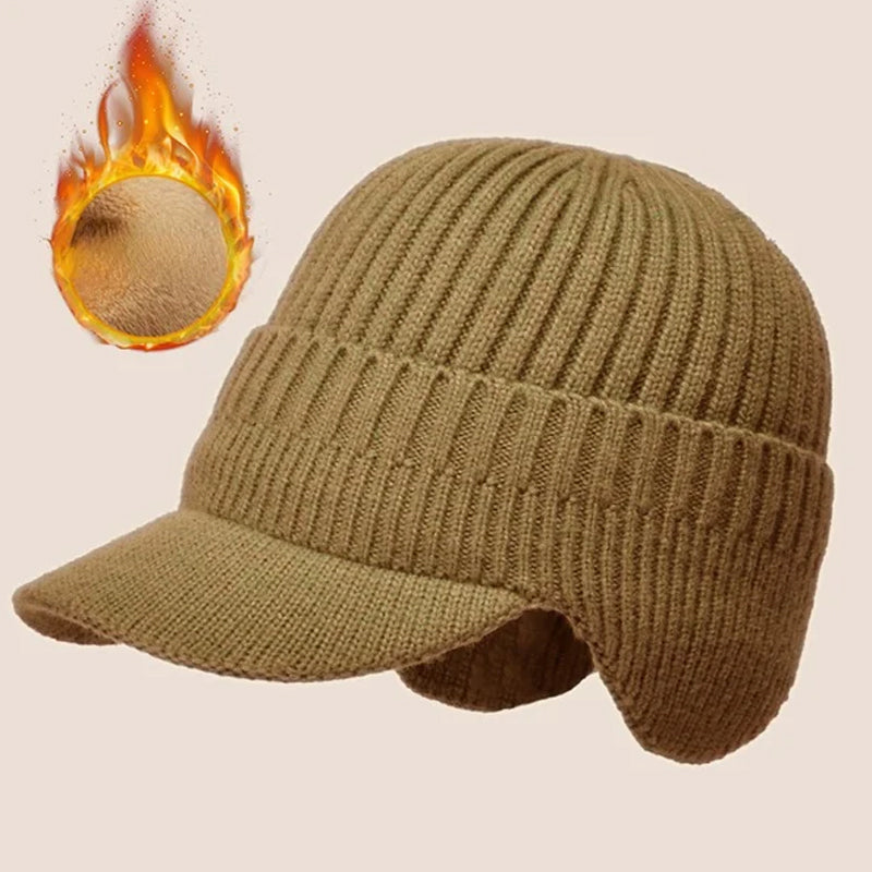 Egy rugalmas, meleg kötött sapka, amely védi a füleidet ☃️