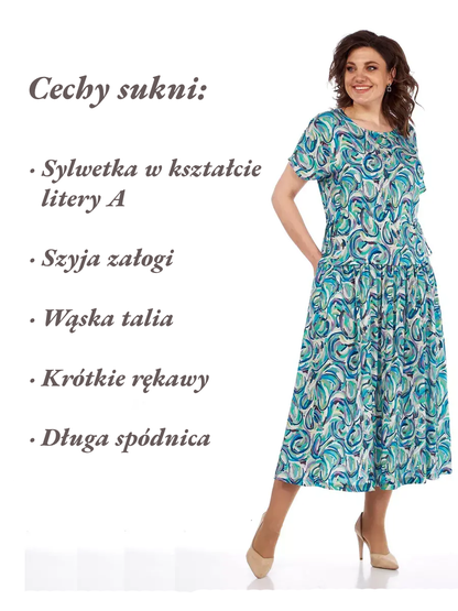 🔥Legjobb akció🔥🌺Nyári sifon ruha mintával👗