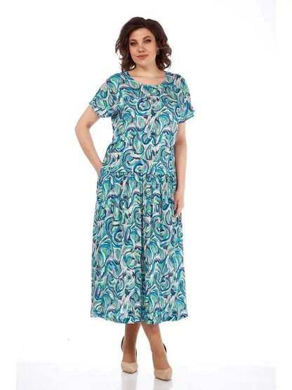 🔥Legjobb akció🔥🌺Nyári sifon ruha mintával👗