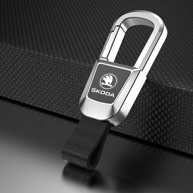 🎉Kiváló minőségű valódi bőr autós kulcstartó