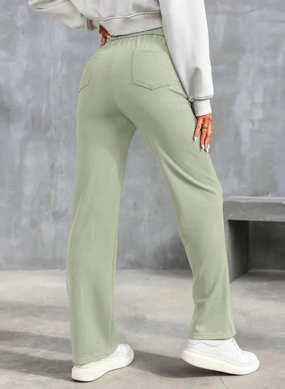 Magas derekú elasztikus szabadidőnadrág