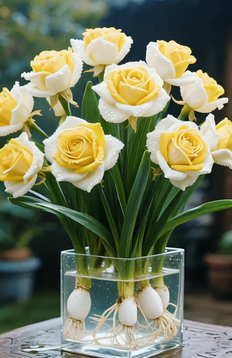 🌈Hidropónikus, ritka, kétszínű rózsahagymák: a természet színes csodája 🌹