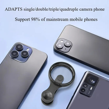 Heysliy 52 mm-es CPL szűrő telefonhoz klipszel