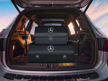 Bőr tárolórekesz az autó csomagtartójába