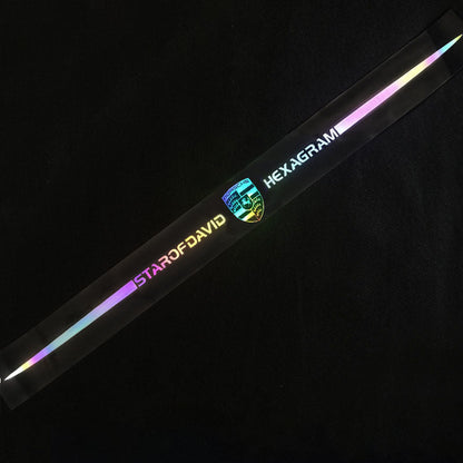 3D színes lézerfényvisszaverő autómatricák 4 db