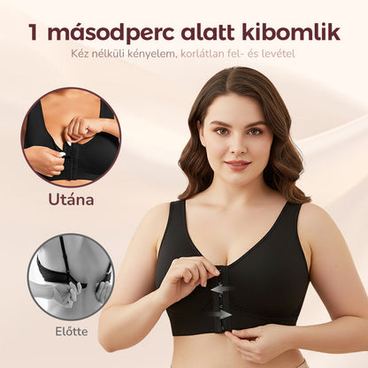 【✨ 1 + 1 ingyenes】Női merevítő nélküli, elölről záródó melltartó