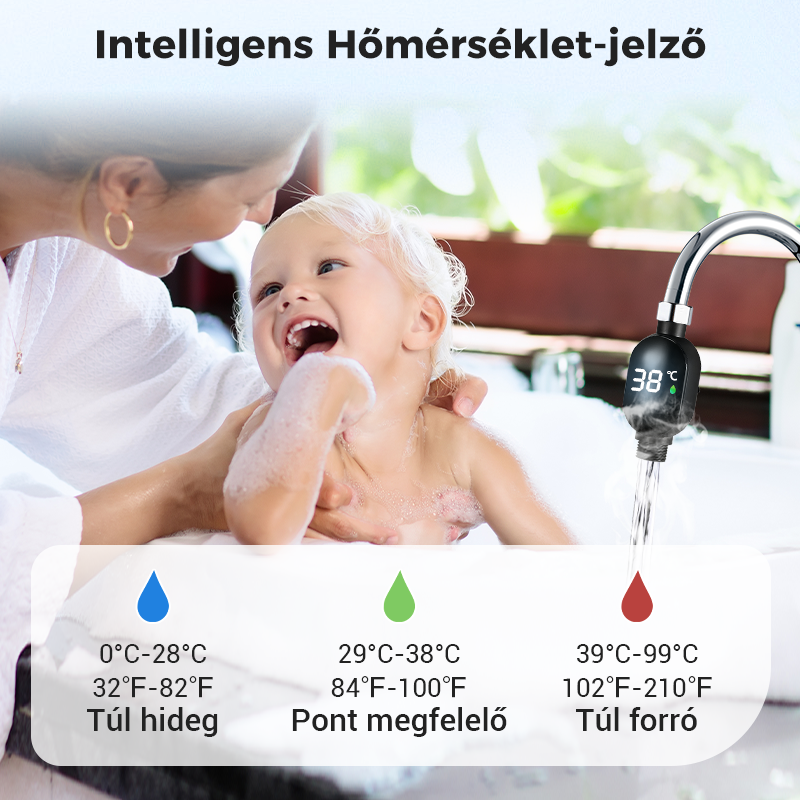 💧Zuhanyhőmérő🌡️ Nincs több találgatás – azonnali hőmérséklet! 🚿