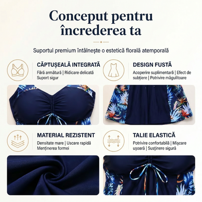 🏖️ Ujjatlan, mintás, V-nyakú fürdőruhák nőknek