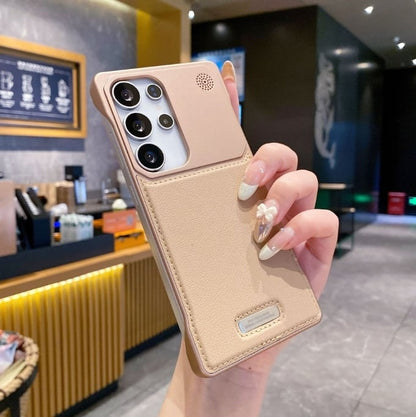 Keret nélküli bőrtok beépített mágnesességgel és aromaterápiával Samsung Galaxy S25 S24 S23 S22 Ultra készülékhez