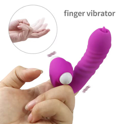 Nyelvnyaló vibráló ujjperc