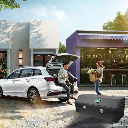 Bőr tárolórekesz az autó csomagtartójába