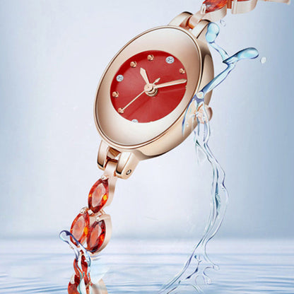 Womne színes cirkon karkötő órája