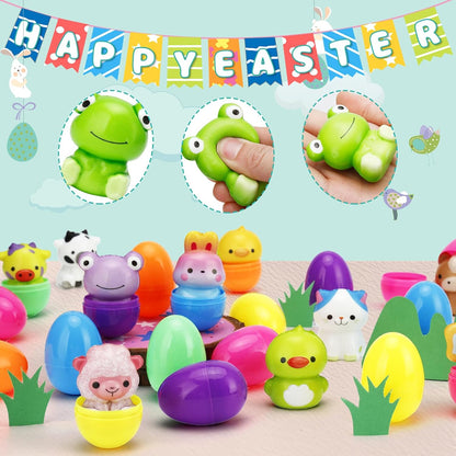 🎁12/24 DB Húsvéti tojás előretöltött, lassan kelő squishy játékok