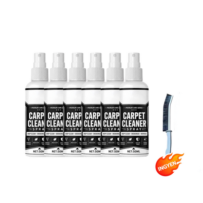 ⚡ Ipari hatékonyság, azonnali eredmény🧹 Szőnyegmélytisztító spray – mikrobuborék-technológia + anyagbarát | Szőnyegekhez, kanapékhoz és autó belső teréhez alkalmas, semlegesíti a kellemetlen szagokat ✨