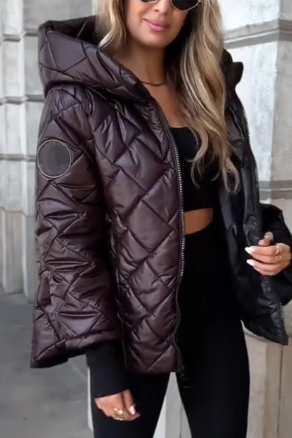 Női lezser pamut kapucnis kabát