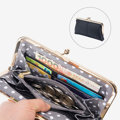 Hosszú pénztárca valódi bőrből