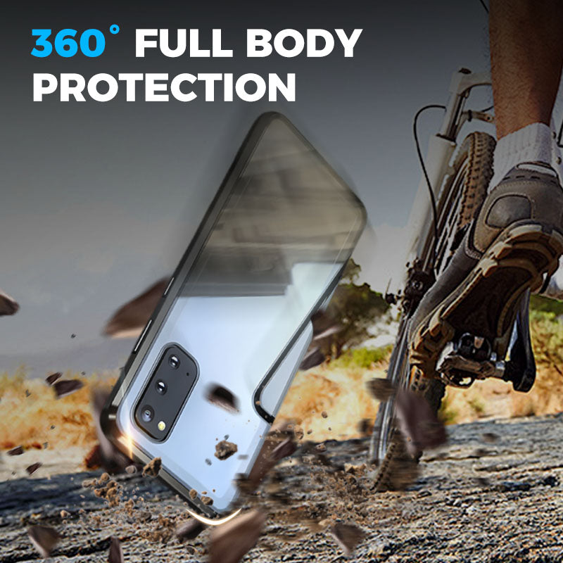 💥Mágneses edzett üveg kétoldalas telefon tok Samsung S23-S25 sorozathoz