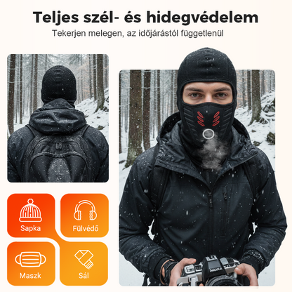 💞 Szélálló sisak téli használatra, unisex
