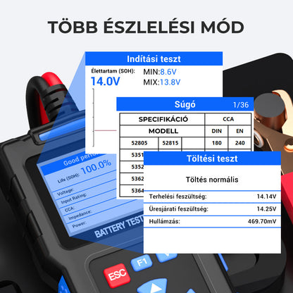 💥BT300 Autóakkumulátor-tesztelő 12 V-os terheléses tesztelő