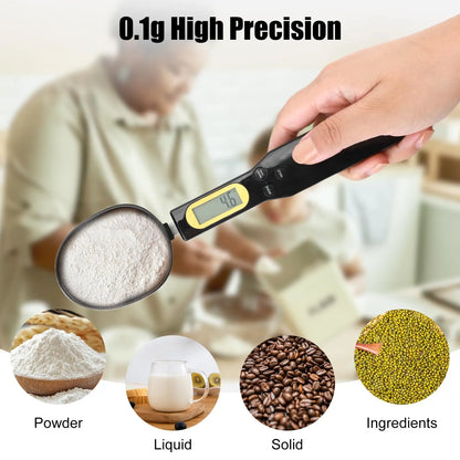 Electronic spoon with scales
