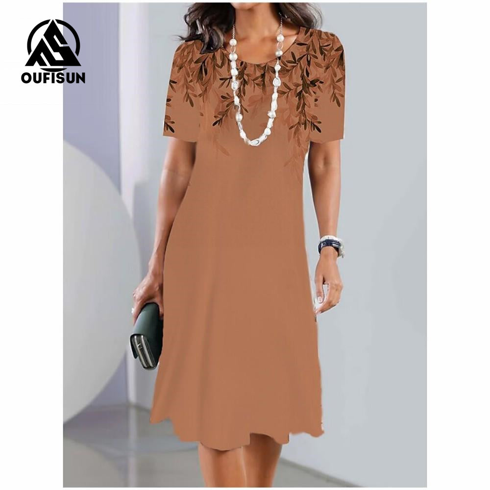 Divatos virágmintás rövid ujjú maxi ruhák Pillangós virágos hosszú ruha