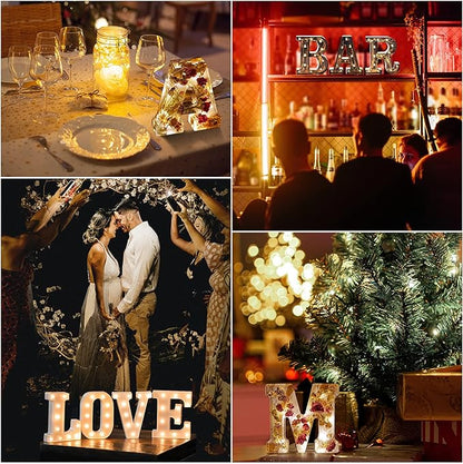 🌸Kézzel készített virágmintás gyantából készült éjszakai fény