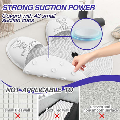 Extra nagyméretű zuhanyláb-súroló szőnyeg