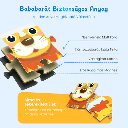 🎅 Korlátozott ideig 45% kedvezménnyel 🎁 Mágneses építőkönyv gyerekeknek 🧩👶💕