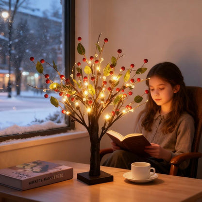 Ünnepi LED bogyósfa lámpa