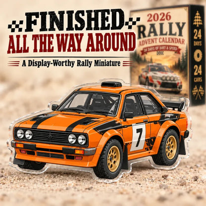 🏎️ Rally Adventi Naptár 2026 – 24 napnyi kosz és sebesség, 24 gyűjthető rallyautó